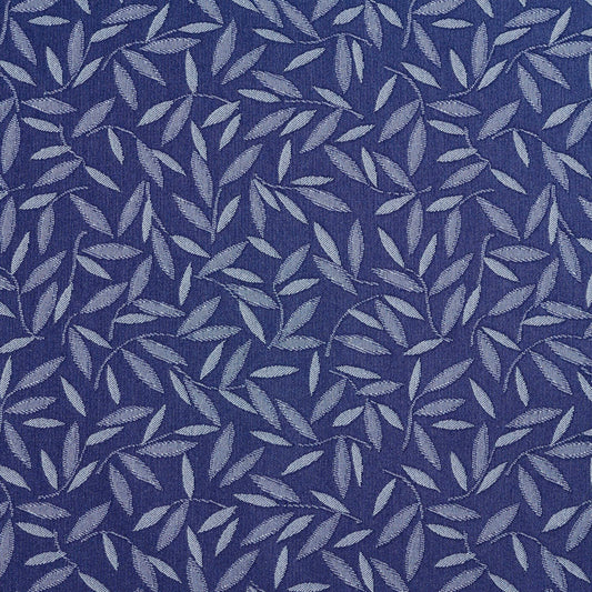 5204 Leaves Sapphire Blue Charlotte Fabrics