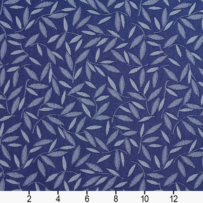 5204 Leaves Sapphire Blue Charlotte Fabrics