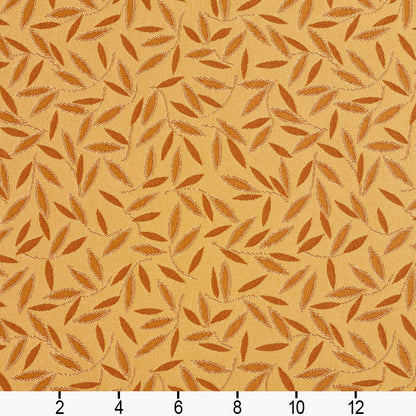 5205 Leaves Amber Gold & Yellow Charlotte Fabrics