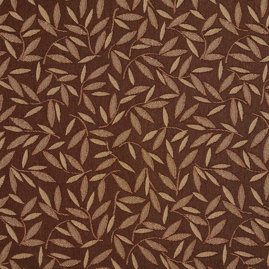 5206 Leaves Sable Brown Charlotte Fabrics