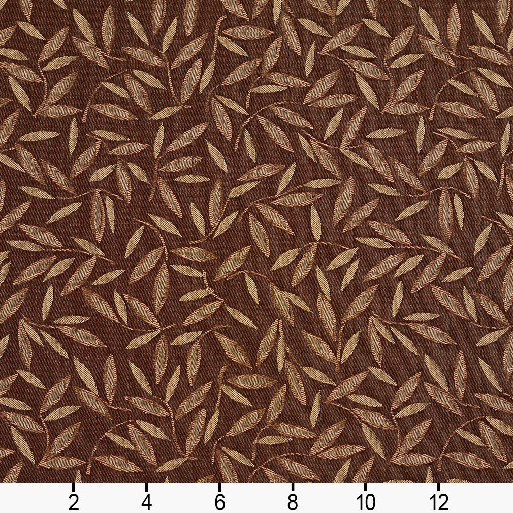 5206 Leaves Sable Brown Charlotte Fabrics