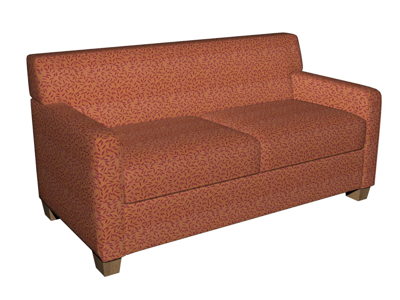5208 Leaves Henna Orange & Rust Charlotte Fabrics
