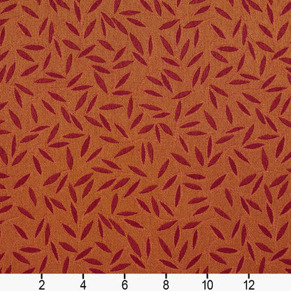 5208 Leaves Henna Orange & Rust Charlotte Fabrics
