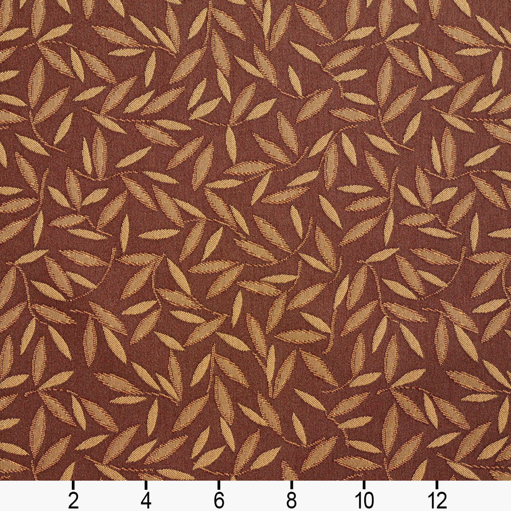 5209 Leaves Chestnut Brown Charlotte Fabrics
