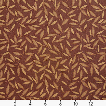 5209 Leaves Chestnut Brown Charlotte Fabrics