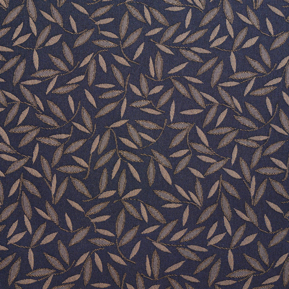 5210 Leaves Baltic Blue Charlotte Fabrics