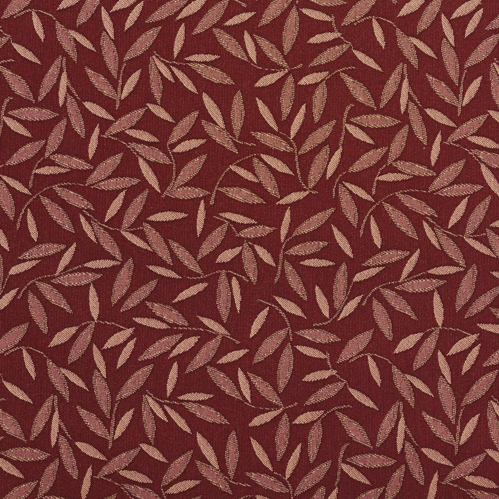 5211 Leaves Brandy Red & Burgundy Charlotte Fabrics