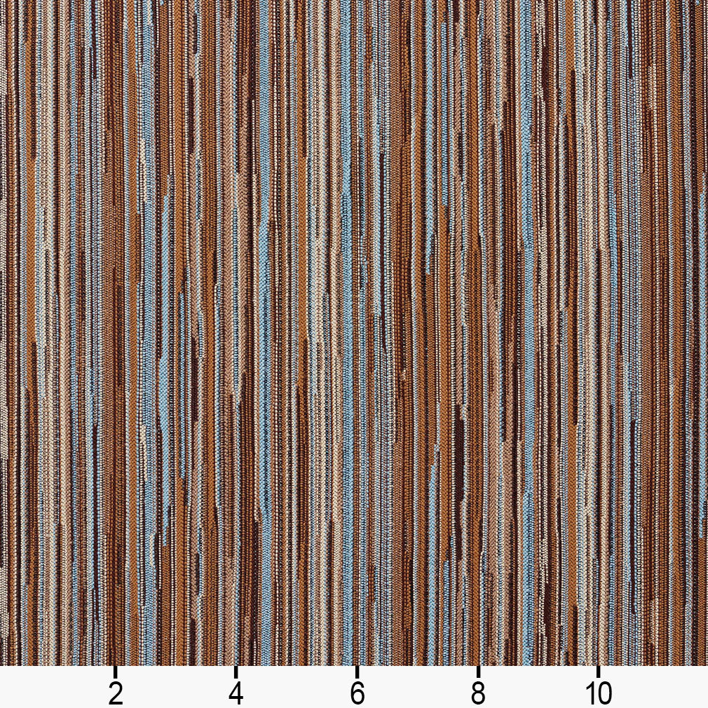 5228 Small Scale,Stripe Aqua Aqua & Teal,Brown Charlotte Fabrics