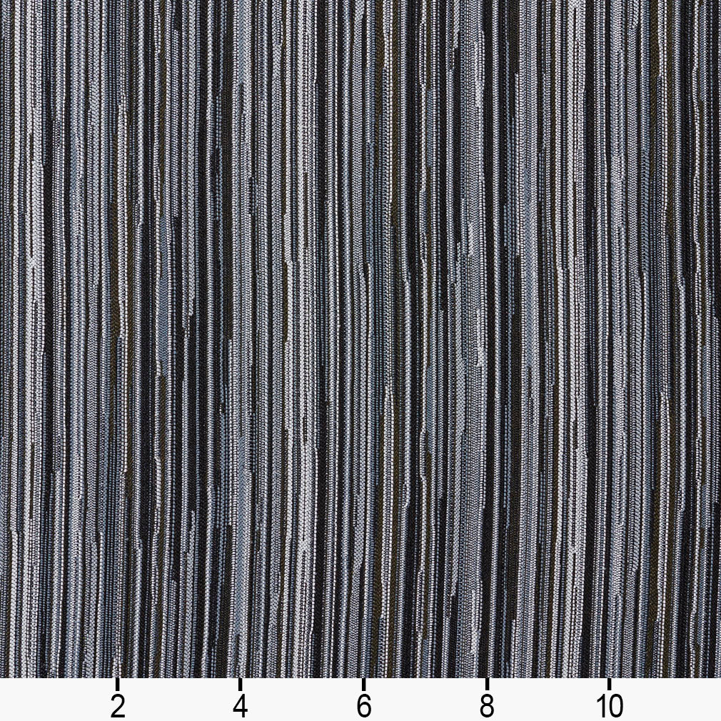 5230 Small Scale,Stripe Platinum Black,Grey & Silver Charlotte Fabrics