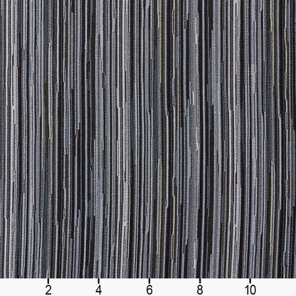 5230 Small Scale,Stripe Platinum Black,Grey & Silver Charlotte Fabrics