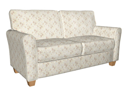 5390 Floral Rose White & Ivory Charlotte Fabrics
