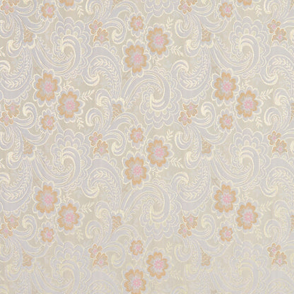 5390 Floral Rose White & Ivory Charlotte Fabrics