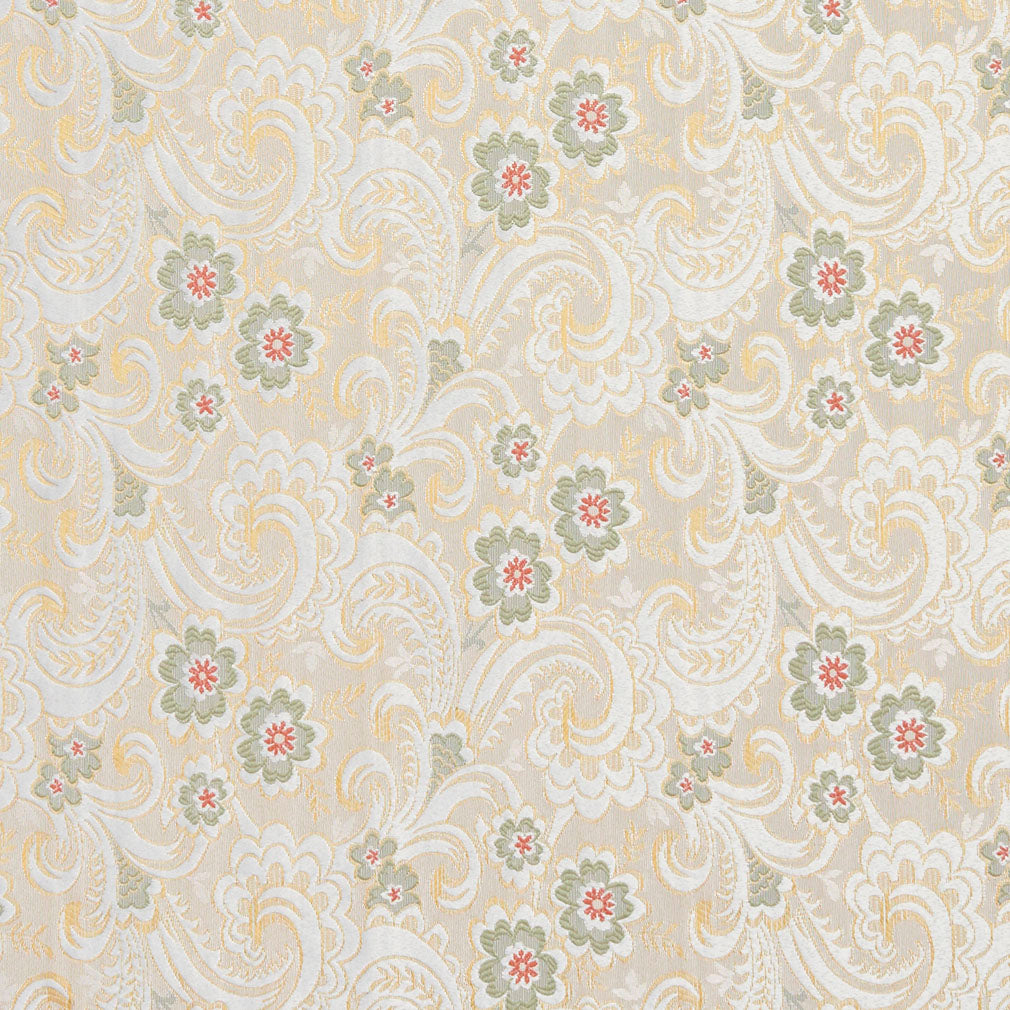 5391 Floral Spring Beige & Taupe Charlotte Fabrics