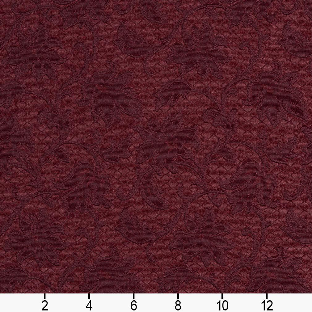 5500 Floral Wine/Trellis Red & Burgundy Charlotte Fabrics