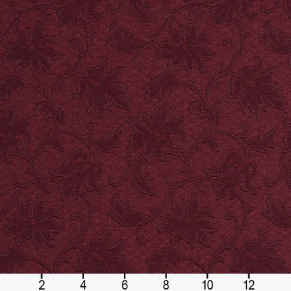 5500 Floral Wine/Trellis Red & Burgundy Charlotte Fabrics