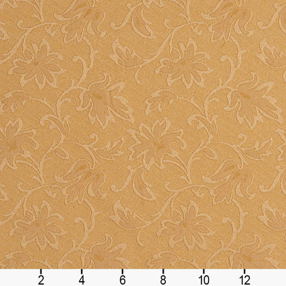 5503 Floral Gold/Trellis Gold & Yellow Charlotte Fabrics