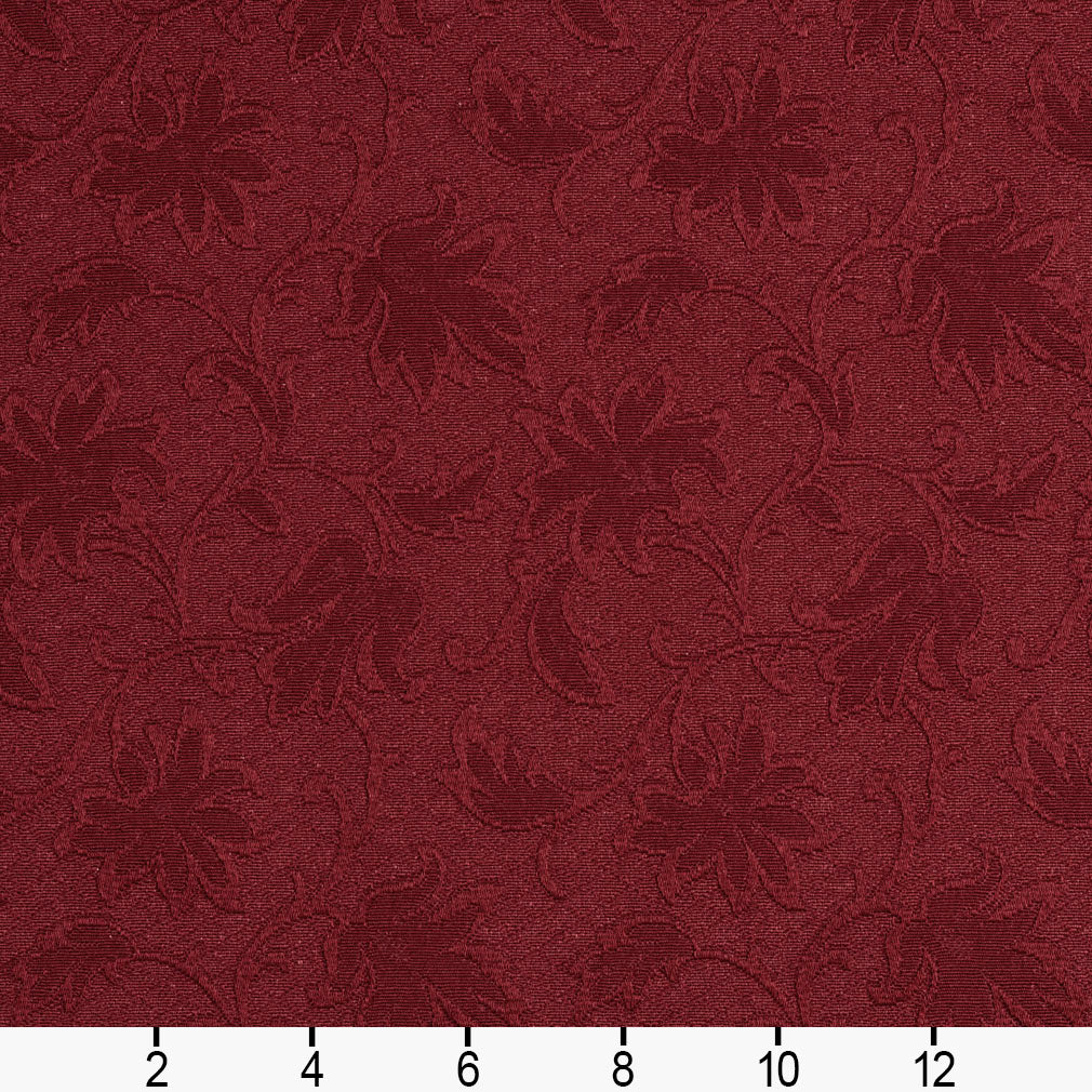 5504 Floral Ruby/Trellis Red & Burgundy Charlotte Fabrics