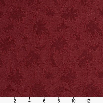 5504 Floral Ruby/Trellis Red & Burgundy Charlotte Fabrics