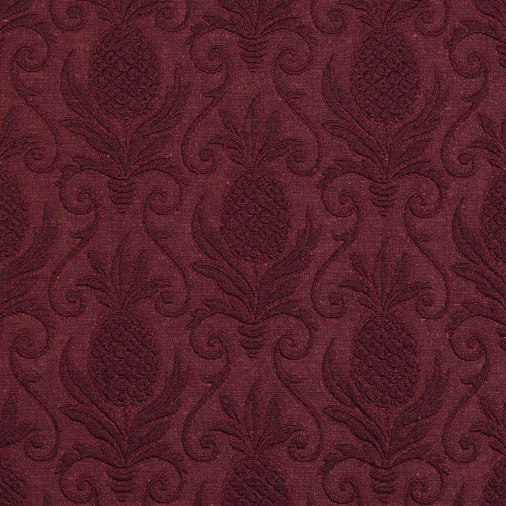 5518 Damask Wine/Pineapple Red & Burgundy Charlotte Fabrics