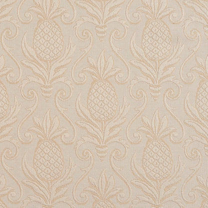 5519 Damask Ivory/Pineapple White & Ivory Charlotte Fabrics
