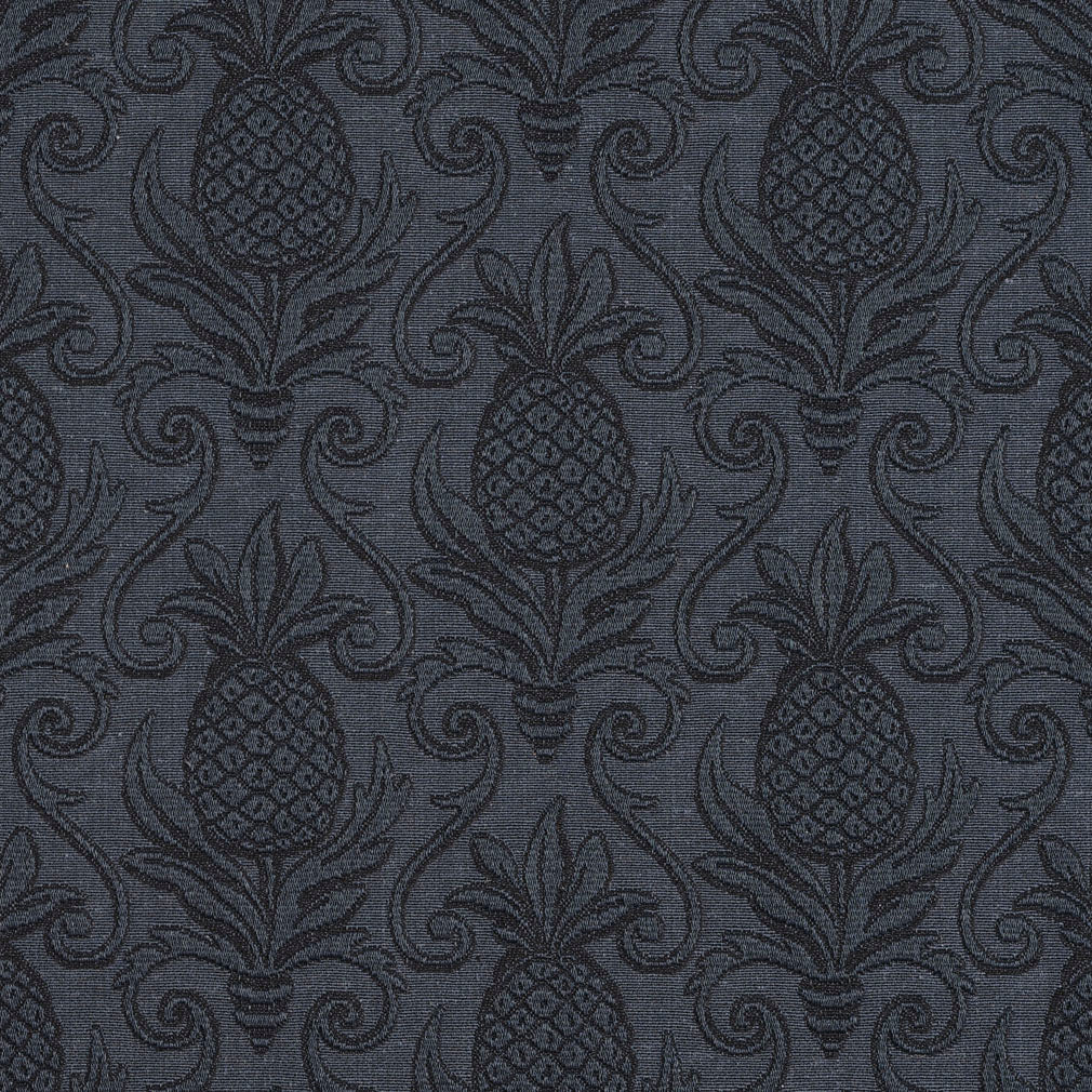 5521 Damask Delft/Pineapple Blue Charlotte Fabrics