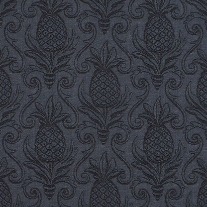5521 Damask Delft/Pineapple Blue Charlotte Fabrics
