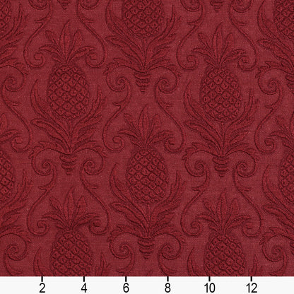 5523 Damask Ruby/Pineapple Red & Burgundy Charlotte Fabrics