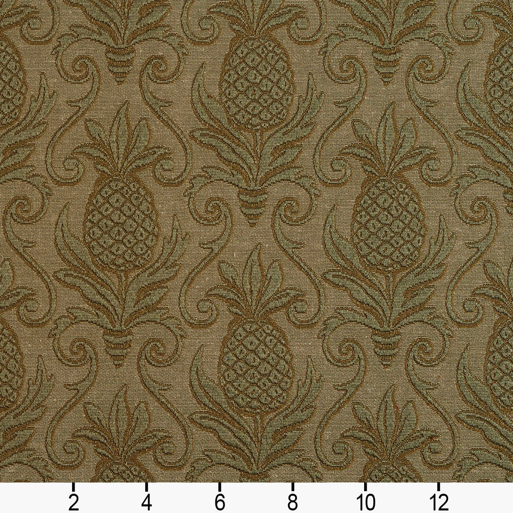 5525 Damask Sage/Pineapple Green Charlotte Fabrics