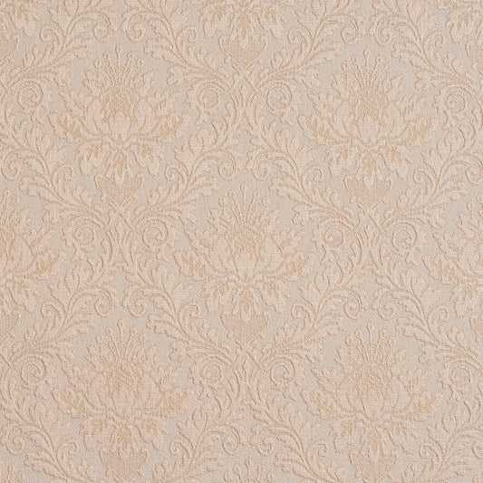 5537 Damask Ivory/Cameo White & Ivory Charlotte Fabrics