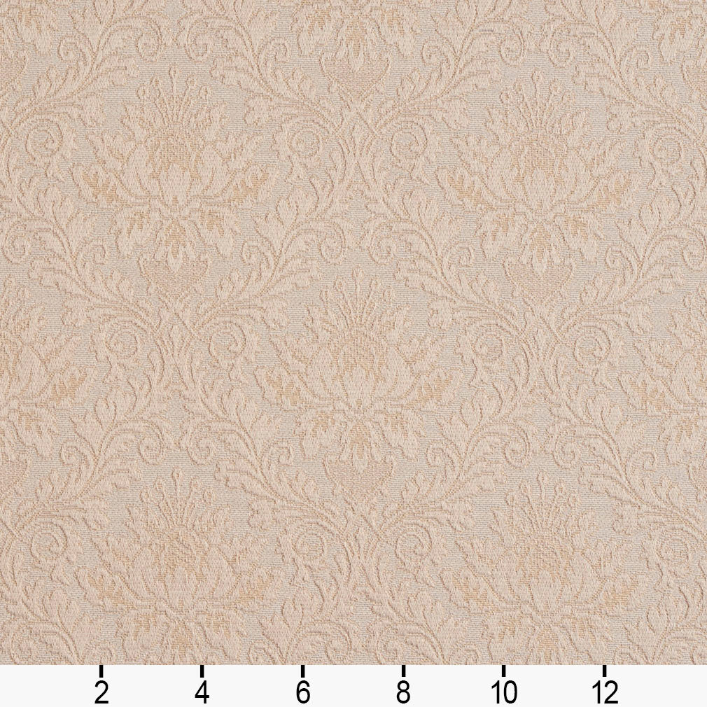 5537 Damask Ivory/Cameo White & Ivory Charlotte Fabrics