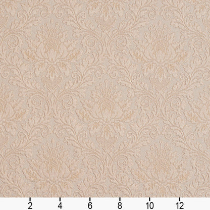 5537 Damask Ivory/Cameo White & Ivory Charlotte Fabrics