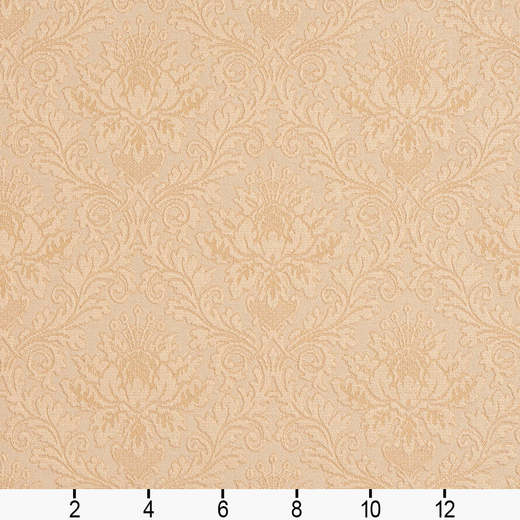 5543 Damask Natural/Cameo White & Ivory Charlotte Fabrics