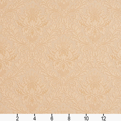 5543 Damask Natural/Cameo White & Ivory Charlotte Fabrics