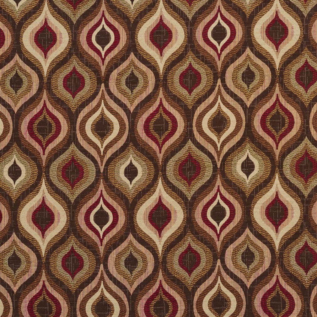 5700 Abstract & Geometric Adobe Lantern Brown,Red & Burgundy Charlotte Fabrics