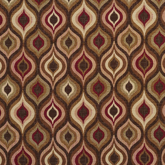 5700 Abstract & Geometric Adobe Lantern Brown,Red & Burgundy Charlotte Fabrics
