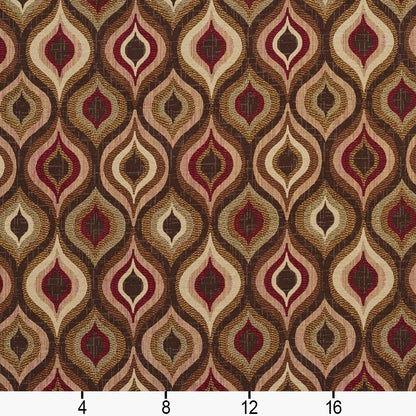 5700 Abstract & Geometric Adobe Lantern Brown,Red & Burgundy Charlotte Fabrics