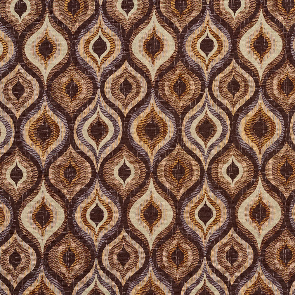 5703 Abstract & Geometric Canyon Lantern Brown Charlotte Fabrics