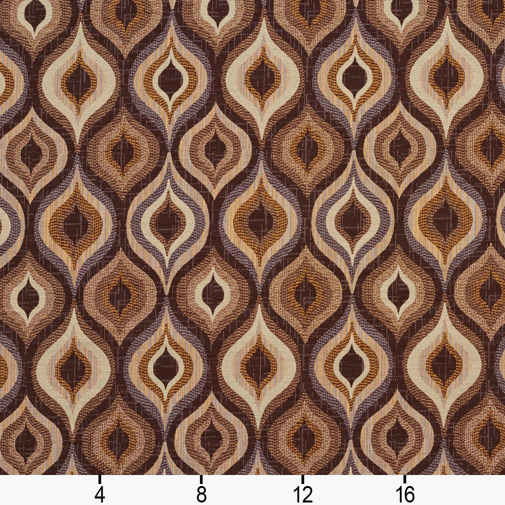 5703 Abstract & Geometric Canyon Lantern Brown Charlotte Fabrics