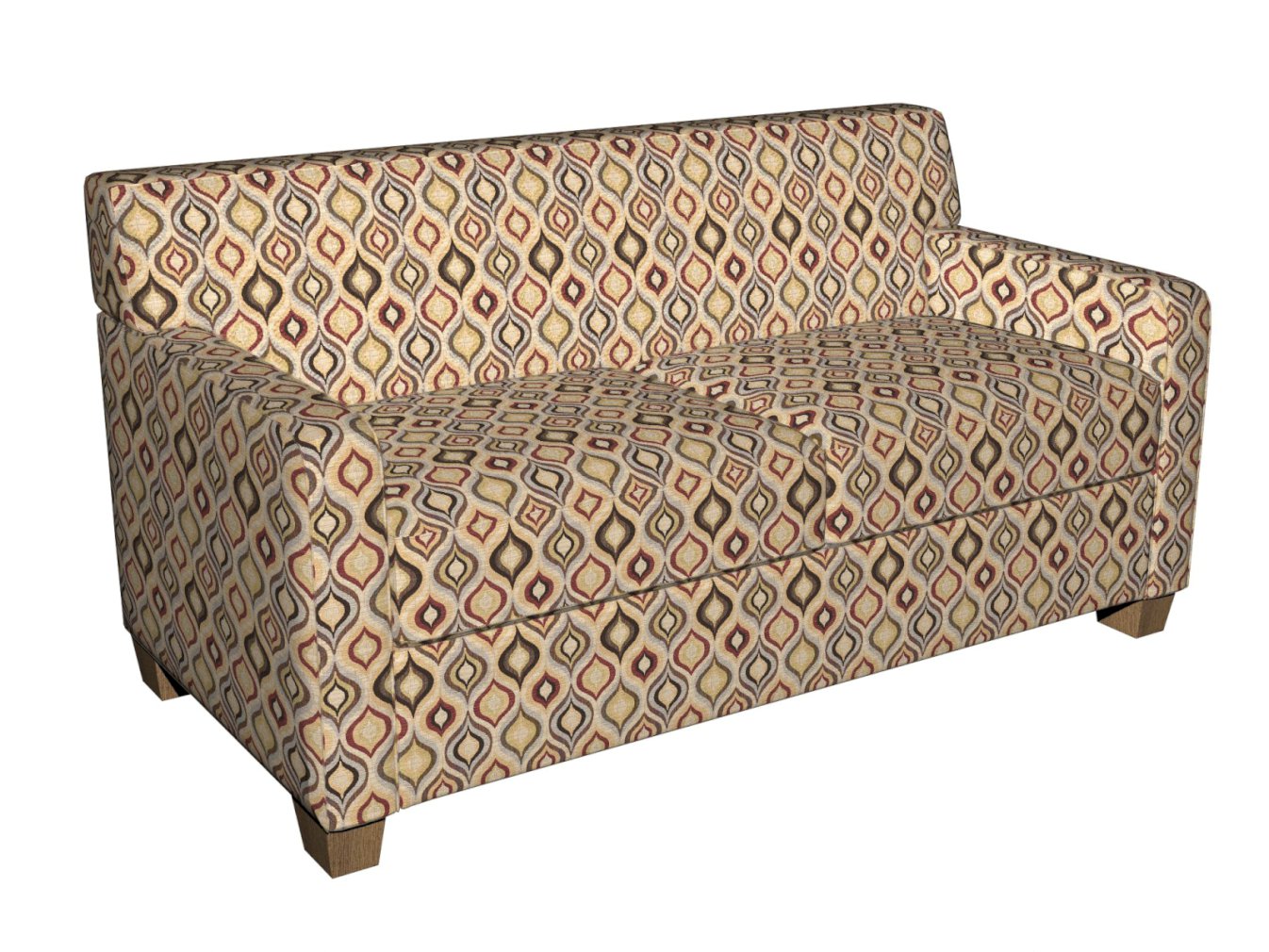 5704 Abstract & Geometric Veranda Lantern Red & Burgundy Charlotte Fabrics