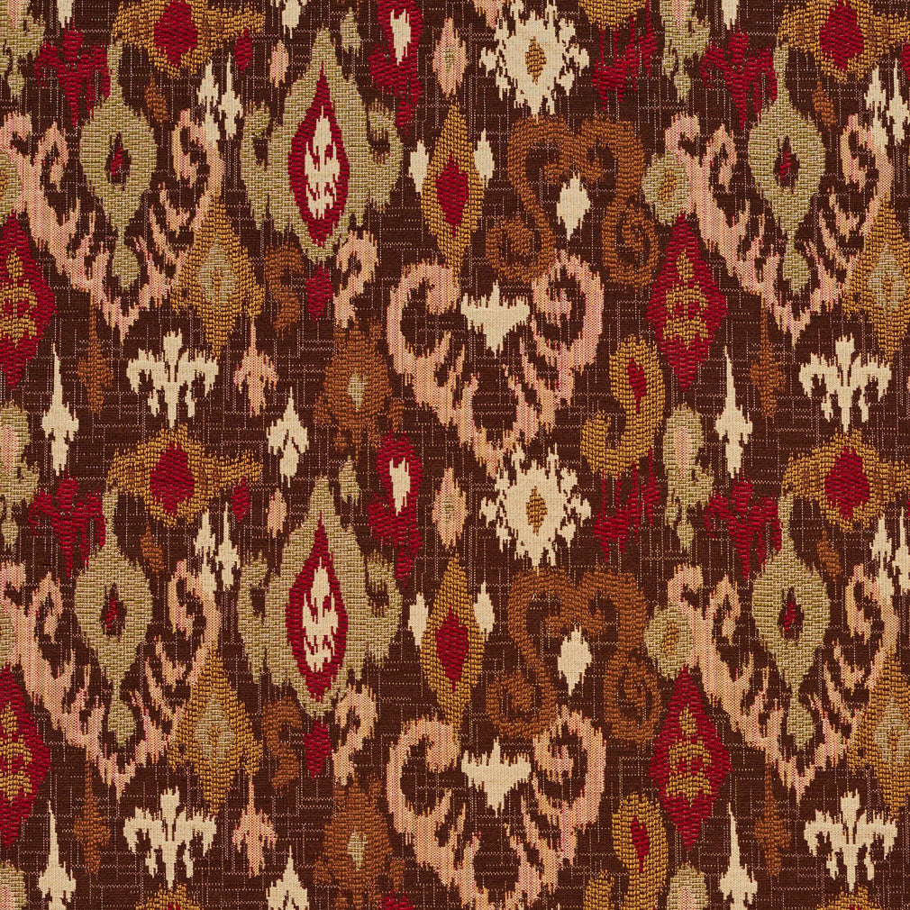 5705 Abstract & Geometric,Global Adobe Mirage Brown,Red & Burgundy Charlotte Fabrics