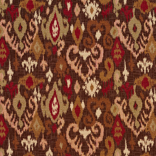 5705 Abstract & Geometric,Global Adobe Mirage Brown,Red & Burgundy Charlotte Fabrics
