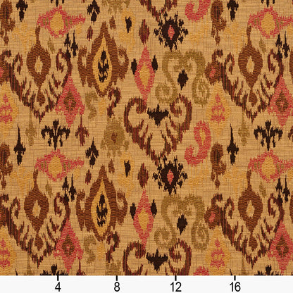 5707 Abstract & Geometric,Global Tiki Mirage Brown,Red & Burgundy Charlotte Fabrics