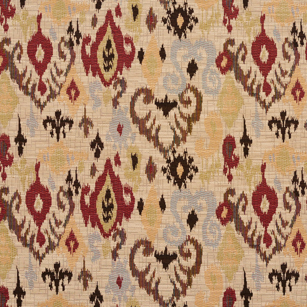 5709 Abstract & Geometric,Global Veranda Mirage Red & Burgundy Charlotte Fabrics