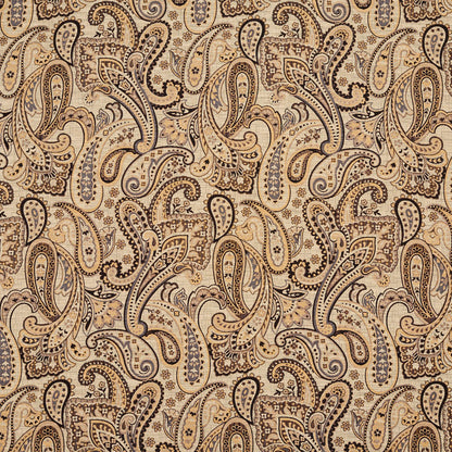 5711 Paisley Chateau Phoenix Black,Gold & Yellow Charlotte Fabrics