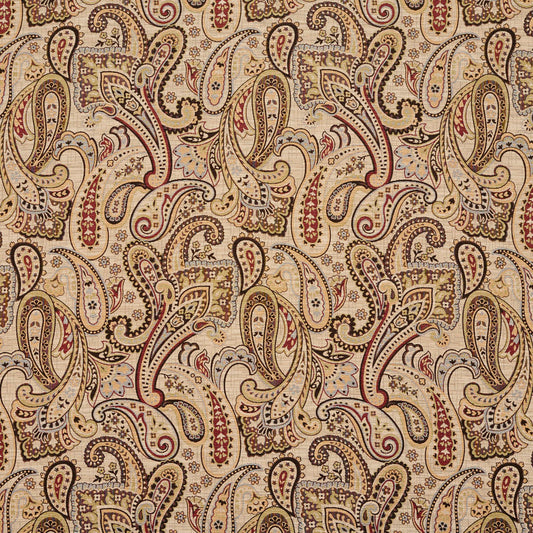 5714 Paisley Veranda Phoenix Red & Burgundy Charlotte Fabrics