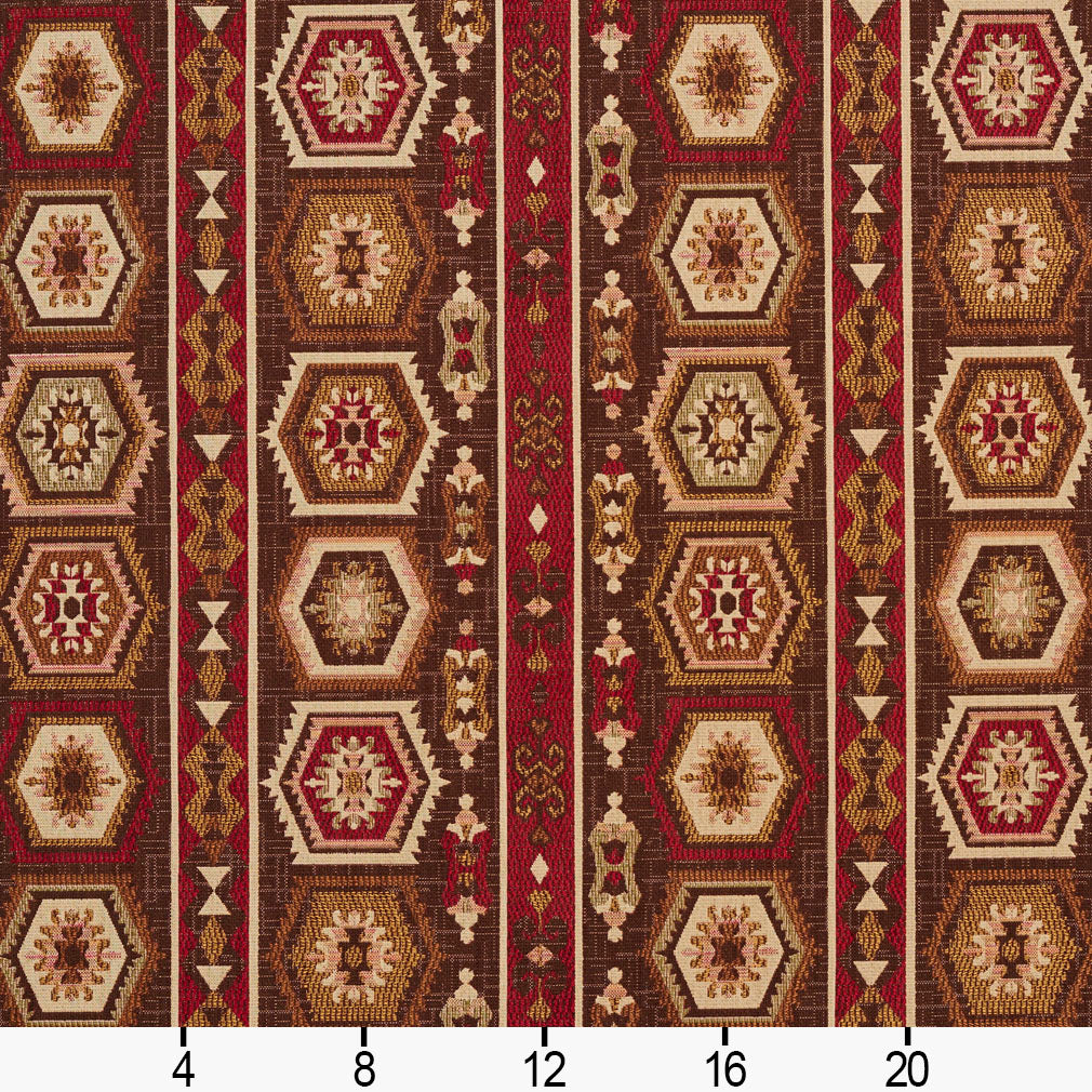 5715 Abstract & Geometric,Global,Southwestern Adobe Santa Fe Brown,Red & Burgundy Charlotte Fabrics