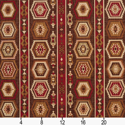 5715 Abstract & Geometric,Global,Southwestern Adobe Santa Fe Brown,Red & Burgundy Charlotte Fabrics