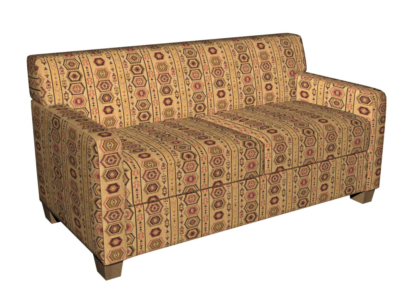 5717 Abstract & Geometric,Global,Southwestern Tiki Santa Fe Coral & Peach,Gold & Yellow Charlotte Fabrics