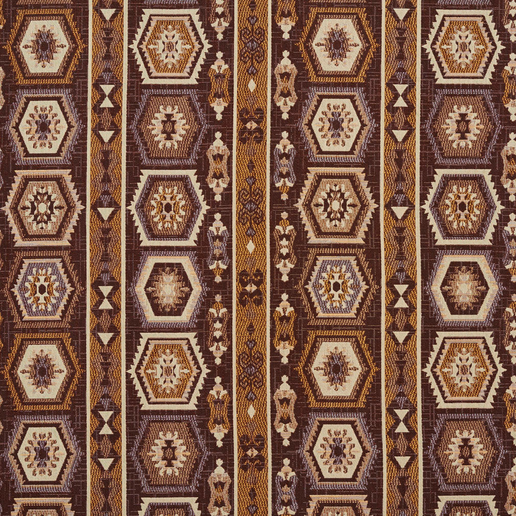 5718 Abstract & Geometric,Global,Southwestern Canyon Santa Fe Brown Charlotte Fabrics