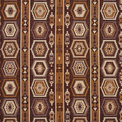 5718 Abstract & Geometric,Global,Southwestern Canyon Santa Fe Brown Charlotte Fabrics